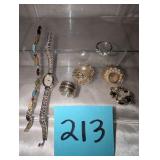 Jewelry, Wristwatch, brooches