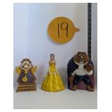 Beauty and the beast statues figurines