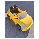 Yellow Kid Trax VW Beetle 12-volt car ride