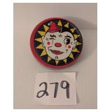 Tin Clown Face Noisemaker lithographed