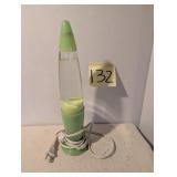 green lava lamp decor