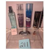 Body mists, perfume, Jimmy Choo, coach, calvin kl