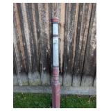 Primitive Painted Wooden Decorative Post
