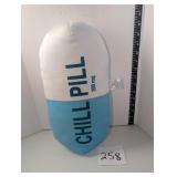Chill Pill 200mg Capsule Shaped Plush Pillow