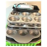 BAKING PANS GALORE AND HAND MIXER NO BEATERS
