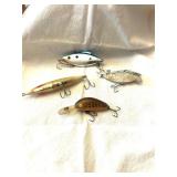 EARLY RUBBER LURE,CORDELL SUPER SPOT SILVER LURE