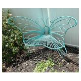 METAL BUTTERFLY GARDEN BENCH