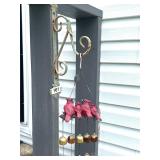 METAL HOOK WITH BIRD AND BELL WINDCHIME