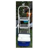 STEP STOOL & IGLOO COOLER