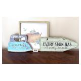 HOME DECOR SIGNS - LAUNDRY, ETC