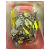 FISHING HOOKS, STREN,LINE, EAGLE CLAW ETC, SEE PIC