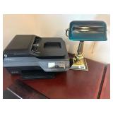HO OFFICEJET 4620 PRINTER & BANKERS DESK LAMP