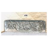 PEWTER SEA SHELL THEMED SERVING TRAY