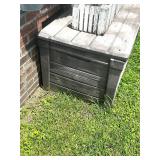LARGE KETER  OUTDOOR CUSHION BOX - SHOWS WEAR