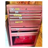 VINTAGE STACKABLE STEEL TOOL BOX (NOT CONTENTS)