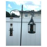 DOUBLEW GARDEN HOOK, 2 BIRDFEEDERS