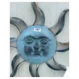 LARGE METAL BLUE SUN