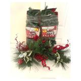 2 PINE GARLAND AND CHRISTMAS WREATH