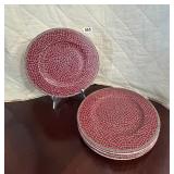 PIER ONE CHARGERS - RED MOASIC - GREEN TRIM
