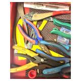 PLYERS, WIRE CUTTERS,CLAMPS,HAMMER, LEVELS,ETC