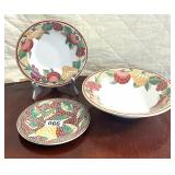 PIER ONE MOSAIC SERVING PIECES - FRUIT MOTIFF