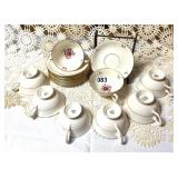 8 - LENOX RHONDORA 1934/P471 CUPS AND SAUCERS