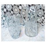 ANTIQUE ABC GLASS VASE PINWHEEL STARBURST,PITCHER