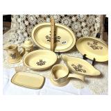 VINTAGE "VILLAGE" PFALTZGRAFF SERVING PIECES