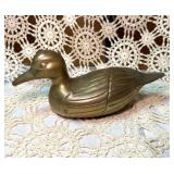 MCM - SOLID  BRASS DUCK - 10 INCHES