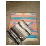 HAND MADE TEXTILES - RUGS OF SADDLE BLANKET
