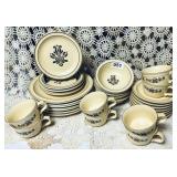 VINTAGE "VILLAGE" PFALTZGRAPH MIXED DISH SET