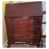 ANTIQUE CHIPPENDALE STYLE MAHOGANY SECRETARY DESK