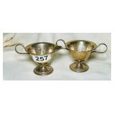 STERLING SILVER CREAM & SUGAR - WEIGHTED