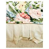 FULL SIZE MATRESS  BEDSPREAD, DUST RUFFLE/CURTAINS