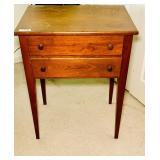VINTAGE-2 DRAWER,TAPERED LEG-WORK STAND