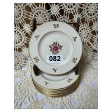 8 LENOX RHONDORA PATTERN  6 INCH PLATES