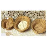 SET OF 3 SERVING BREAD BASKETS