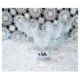 5 WATERFORD CRYSTAL LISMORE WINE GLASSES