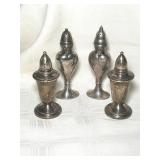PAIR OF STERLING WEIGHTED SALT & PEPPER, SEE NOTES