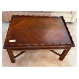 PIECRUST ORNATE TEA TABLE WITH 2 PULL OUT SIDES