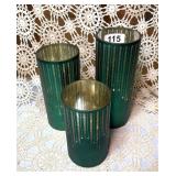 SET OF 3 FAIRY LIGHT OR CANDLE HOLDERS