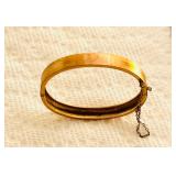 GOLD FILLED BABY BRACELET WITH SAFETY CHAIN