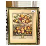 MARCH BIRTH MONTH PRINT OF ANTIQUE LITHOGRAPH