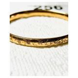1/10 14 K GOLD FILLED HOLLOW BANGLE- HAS DENT