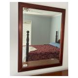 LARGE MAHOGANY MIRROR