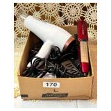 HAIR DRYER, FLAT IRONS, CURLING IRONS, ETC