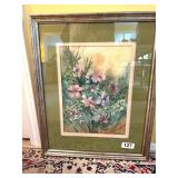 ORIGINAKL WATERCOLOR FLOWERS BY THOMPSON