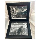 PAIR OF ANSEL ADAMS BLACK & WHITE PHOTGRAPHS