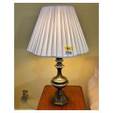 PAIR OF VINTAGE ANTIQUE BRASS BASE LAMPS