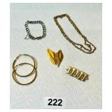 VINTAGE MONET, BSK, ETC COSTUME JEWELRY
